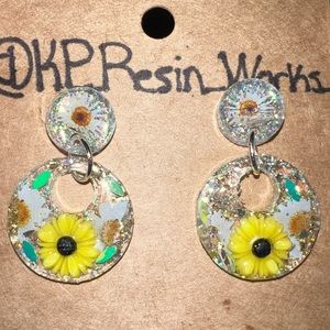 Handmade pair of Custom one of a kind earrings made by me!